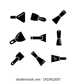 putty knife icon or logo isolated sign symbol vector illustration - Collection of high quality black style vector icons
