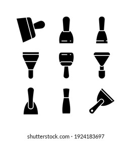 putty knife icon or logo isolated sign symbol vector illustration - Collection of high quality black style vector icons
