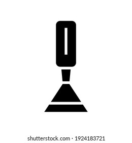 putty knife icon or logo isolated sign symbol vector illustration - high quality black style vector icons
