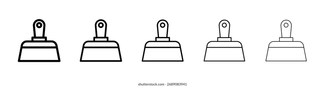 Icono del cuchillo de masilla para el concepto móvil y el Diseño web.