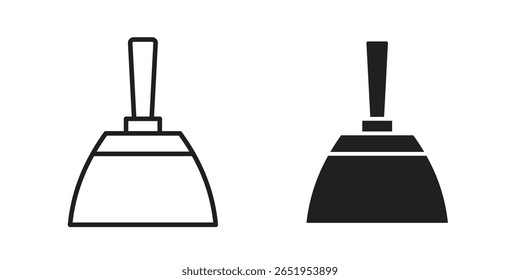 Icono del cuchillo de masilla. conjunto de símbolos de Vector moderno