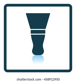 Putty knife icon. Shadow reflection design. Vector illustration.