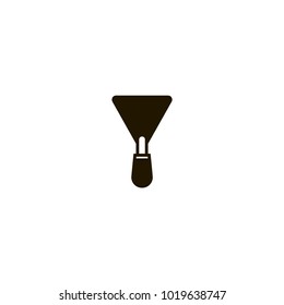 putty knife icon. sign design
