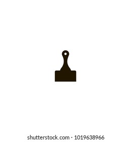 putty knife icon. sign design