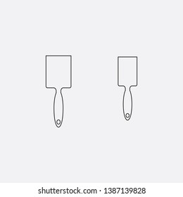putty knife icon sign signifier vector