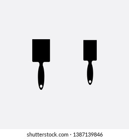 putty knife icon sign signifier vector