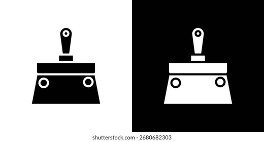 Símbolo de ícone de faca Putty. design simples editável.