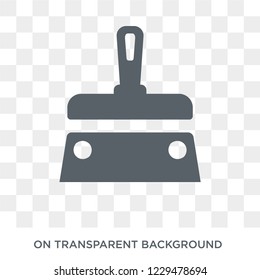 Putty knife icon. Trendy flat vector Putty knife icon on transparent background from Construction collection. 
