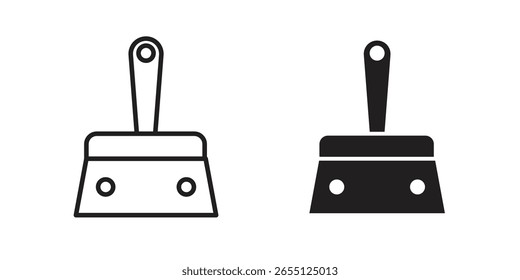 Diseño de Vector de icono de cuchillo de masilla. set web icons