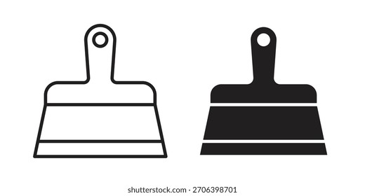 Putty knife icon vector illustration. Flat design. Graphic design vector symbols.