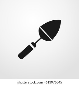 putty knife icon. vector sign symbol on white background