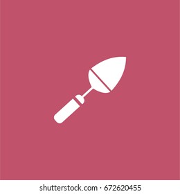 putty knife icon. vector sign symbol on white background