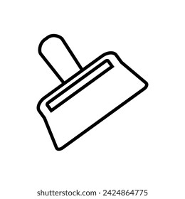 Putty knife  icon vector. Tool illustration sign. Putty symbol. Repair logo.