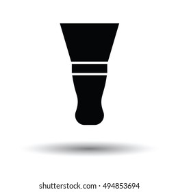 Putty knife icon. White background with shadow design. Vector illustration.
