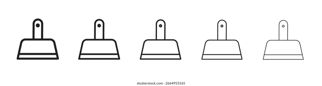 Putty knife icons. simple and modern vector icon designs