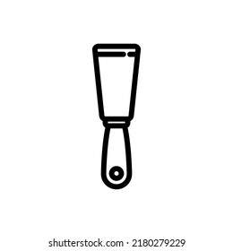 Putty knife line icon, build and repair, spatula icon vector illustration logo template for many purpose. Isolated on white background.