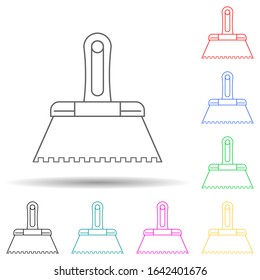 putty knife multi color style icon. Simple thin line, outline vector of home repair tool icons for ui and ux, website or mobile application