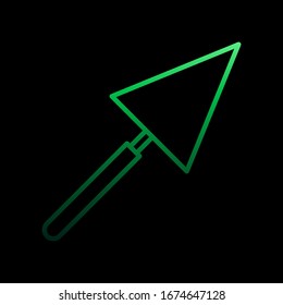 Icono de Nolan con cuchillo insignificante. Línea delgada simple, contorno vector de herramientas de construcción iconos para ui y ux, sitio web o aplicación móvil