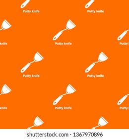 Putty knife pattern vector orange for any web design best