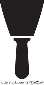 Putty knife scraper silhouette icon