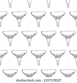 putty knife seamless pattern isolated on white background