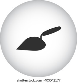 Putty knife  sign simple icon on  background
