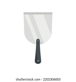 Putty knife spatula icon. Flat illustration of putty knife spatula vector icon isolated on white background