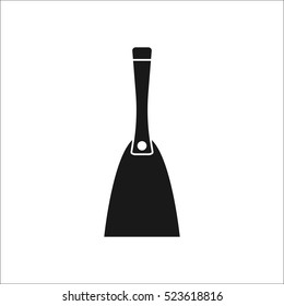 Putty knife symbol sign silhouette icon on background