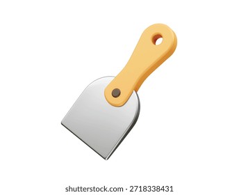 Putty Messer Tool für Konstruktion und Heimwerker-Symbol 3D-Illustration