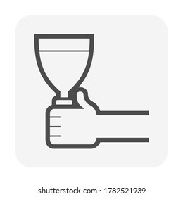Diseño de icono de vectores de herramientas de construcción o de tracción.