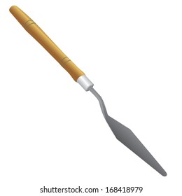 putty knife vector 