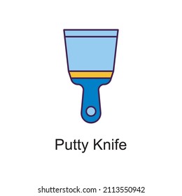 Putty Knife vector Filled Outline Icon Design illustration. Home Improvements Symbol on White background EPS 10 File