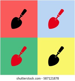 Putty knife vector  icon.