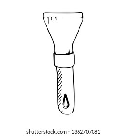 putty knife vector sketch