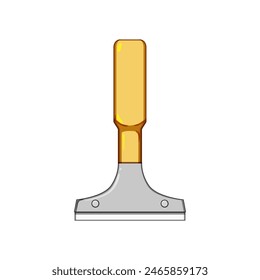putty paint scraper cartoon. knife wall, spatula home, blade old putty paint scraper sign. isolated symbol vector illustration