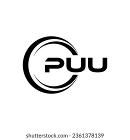 PUU Letter Logo Design, Inspiration for a Unique Identity. Modern Elegance and Creative Design. Watermark Your Success with the Striking this Logo.