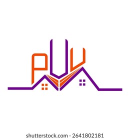 PUU Real State logo design, PUU simple and modern logo. PUU luxurious alphabet design  