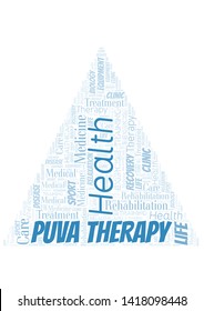 Puva Therapy word cloud. Wordcloud made with text only.