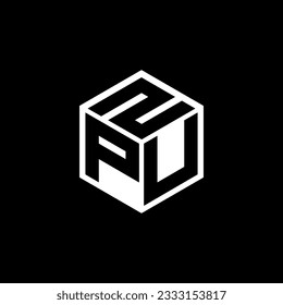 PUZ letter logo design in illustration. Vector logo, calligraphy designs for logo, Poster, Invitation, etc.