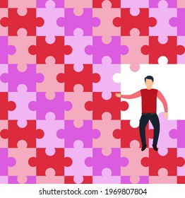 Puzzle 02 background vector design illustration
