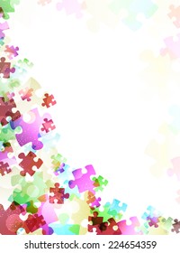 Puzzle abstract modern background