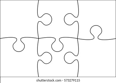 6 Jigsaw Pieces Images Stock Photos Vectors Shutterstock