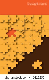 puzzle background cover with space for text