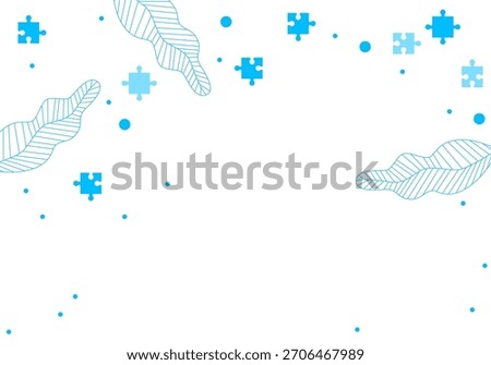 Puzzle Background. Mind jigsaw puzzle. Autism awareness. Puzzle Background for Alzheimer awareness. Vector illustration