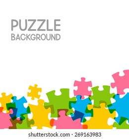 Puzzle background with place for Your text