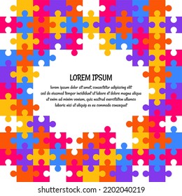 Puzzle Background for Quotes Design