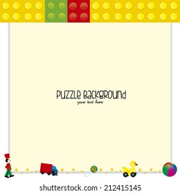 puzzle background with some special objects