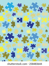 Puzzle background, vector illustration 