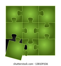 Puzzle - Background, Vector Illustration, Graphic Design Editable For Your Design