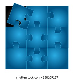 Puzzle - Background, Vector Illustration, Graphic Design Editable For Your Design